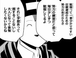 勉強って一番わかりやすい目標達成のための努力の形だからさ　努力の練習だと思って毎日少しづづ勉強してるよ　それに学歴あって損することないし大人になって後悔したくないからね